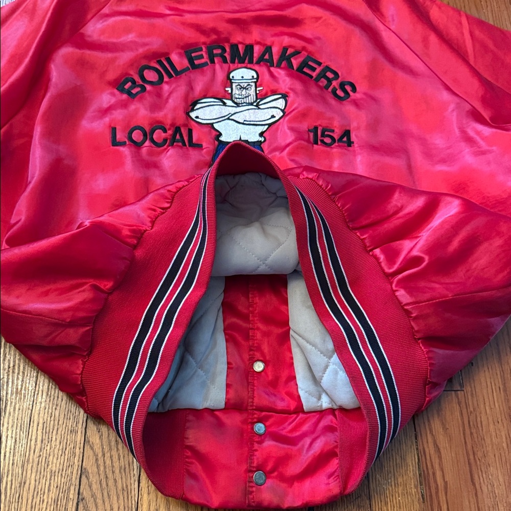 80’s Boilermakers Vintage Varsity Bomber Jacket - Picture 12 of 14